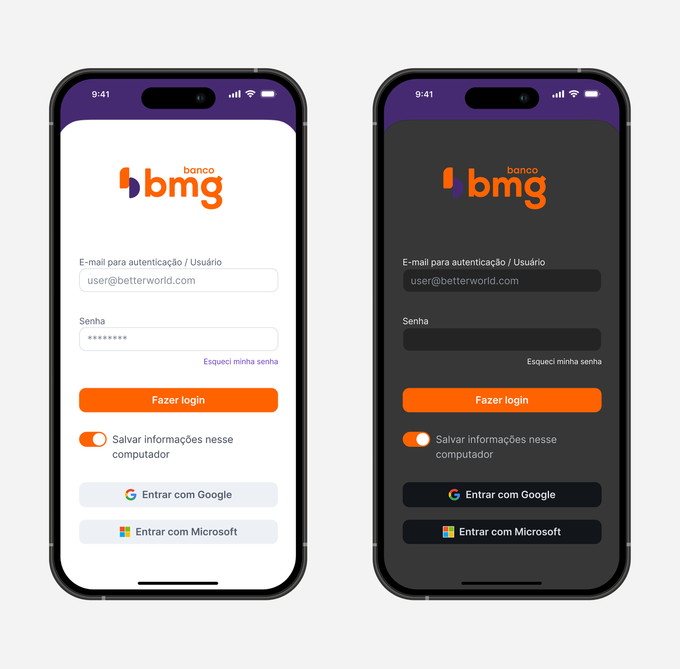 Módulo Zeev em tema claro — interface responsiva com componentes do design system
