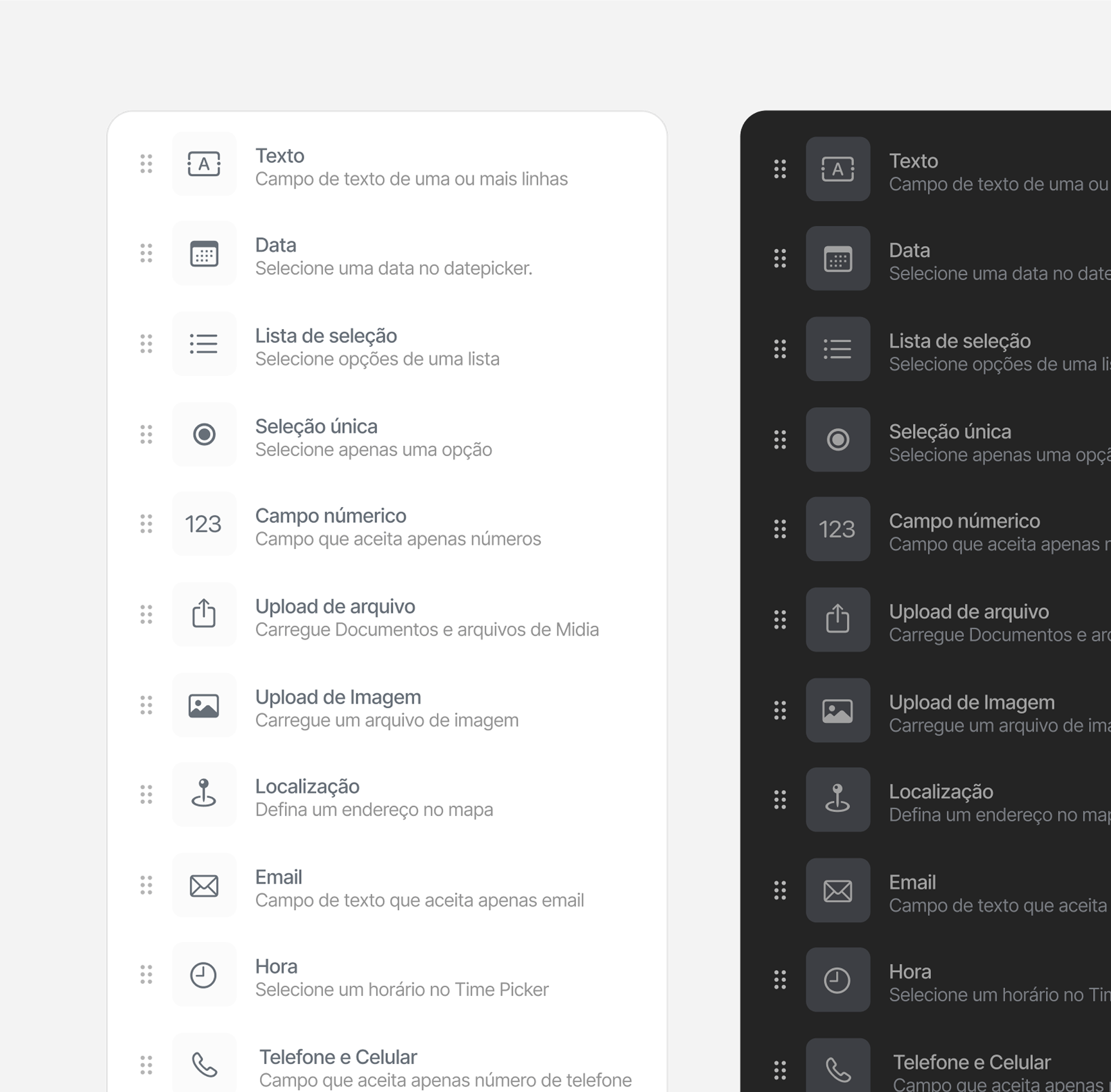 Módulo Zeev em tema escuro — implementação consistente do dark mode via CSS Custom Properties