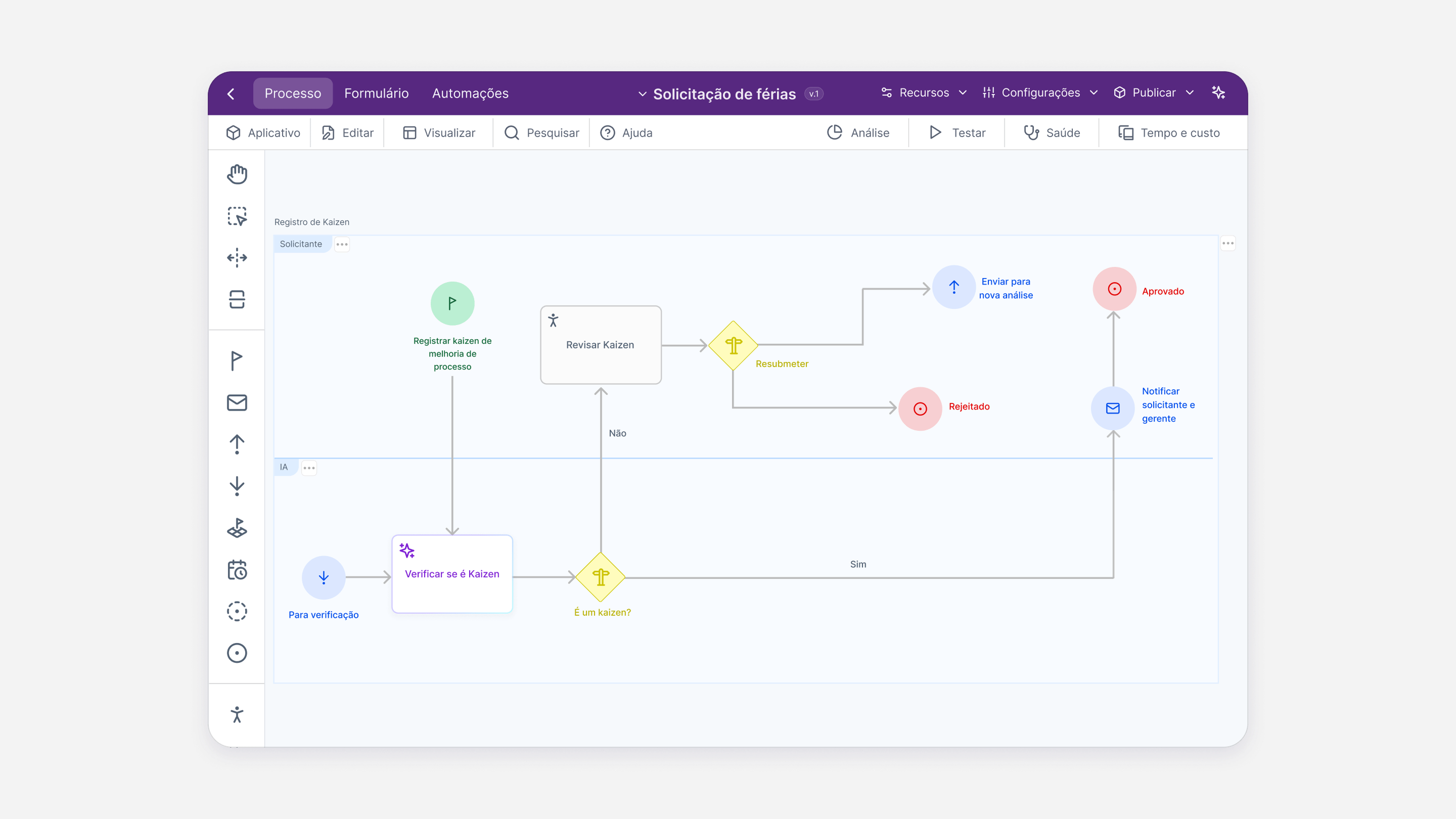 Zeev Mobile — interface responsiva em smartphone Android