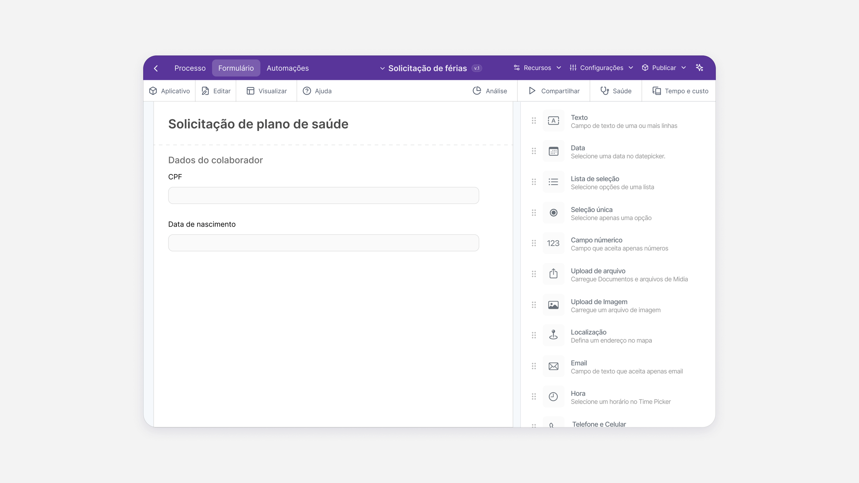 Zeev — gerenciador de processos em dark mode