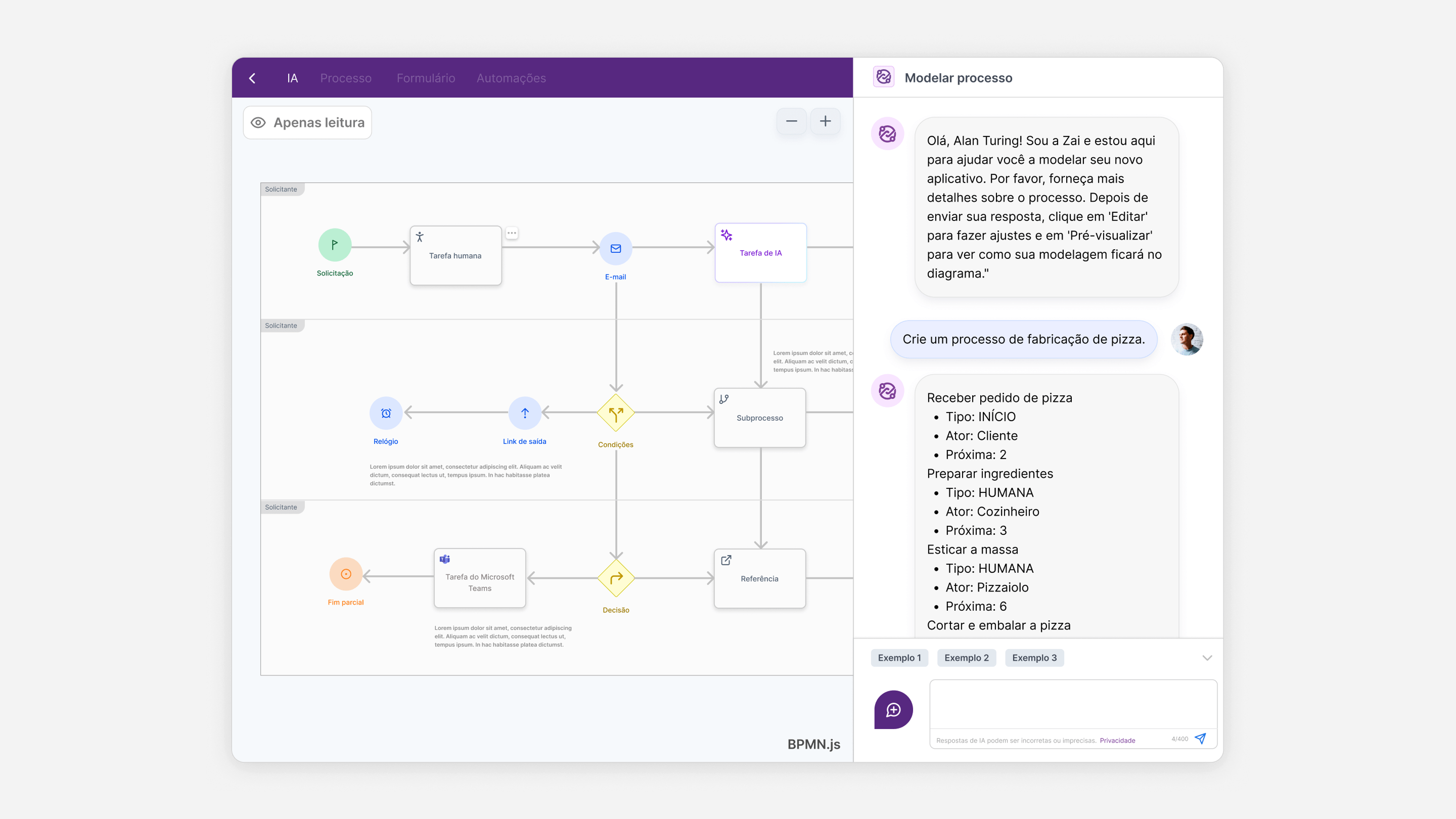 Zeev — dashboard analítico com componentes do design system